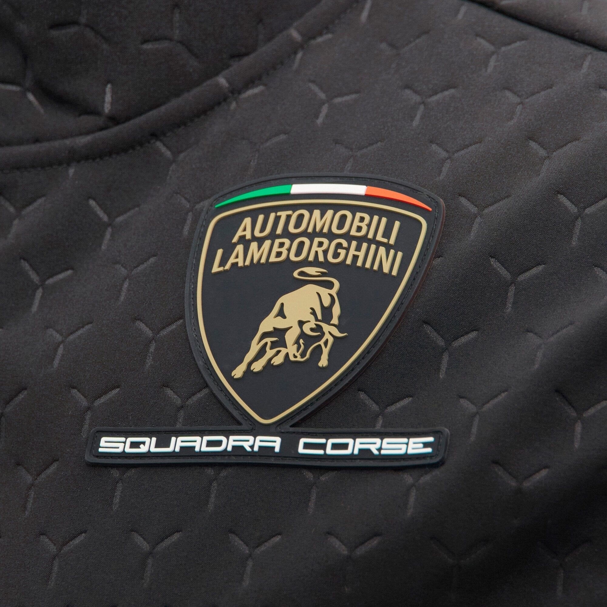 Automobili Lamborghini Squadra Corse 2026 Men's Padded Vest - Black Vest Automobili Lamborghini