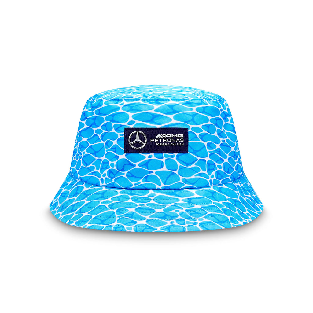 Mercedes Benz F1 Special Edition George Russell 2023 "No Diving" Miami GP Bucket Hat -Blue Hats Mercedes AMG Petronas 