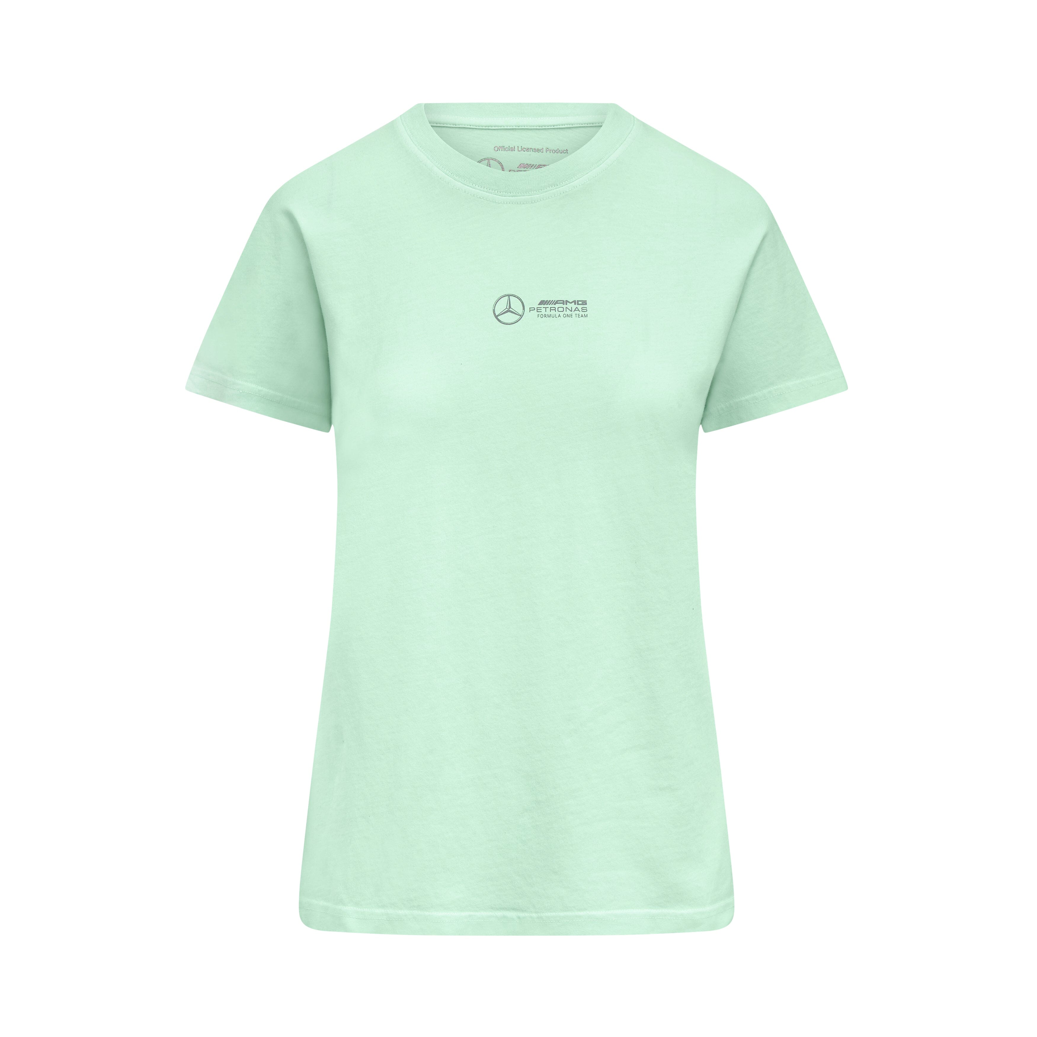 Mercedes AMG Petronas F1 Women's Retro T-Shirt - Mint/Lilac/Blue T-shirts Mercedes AMG Petronas XXS Green