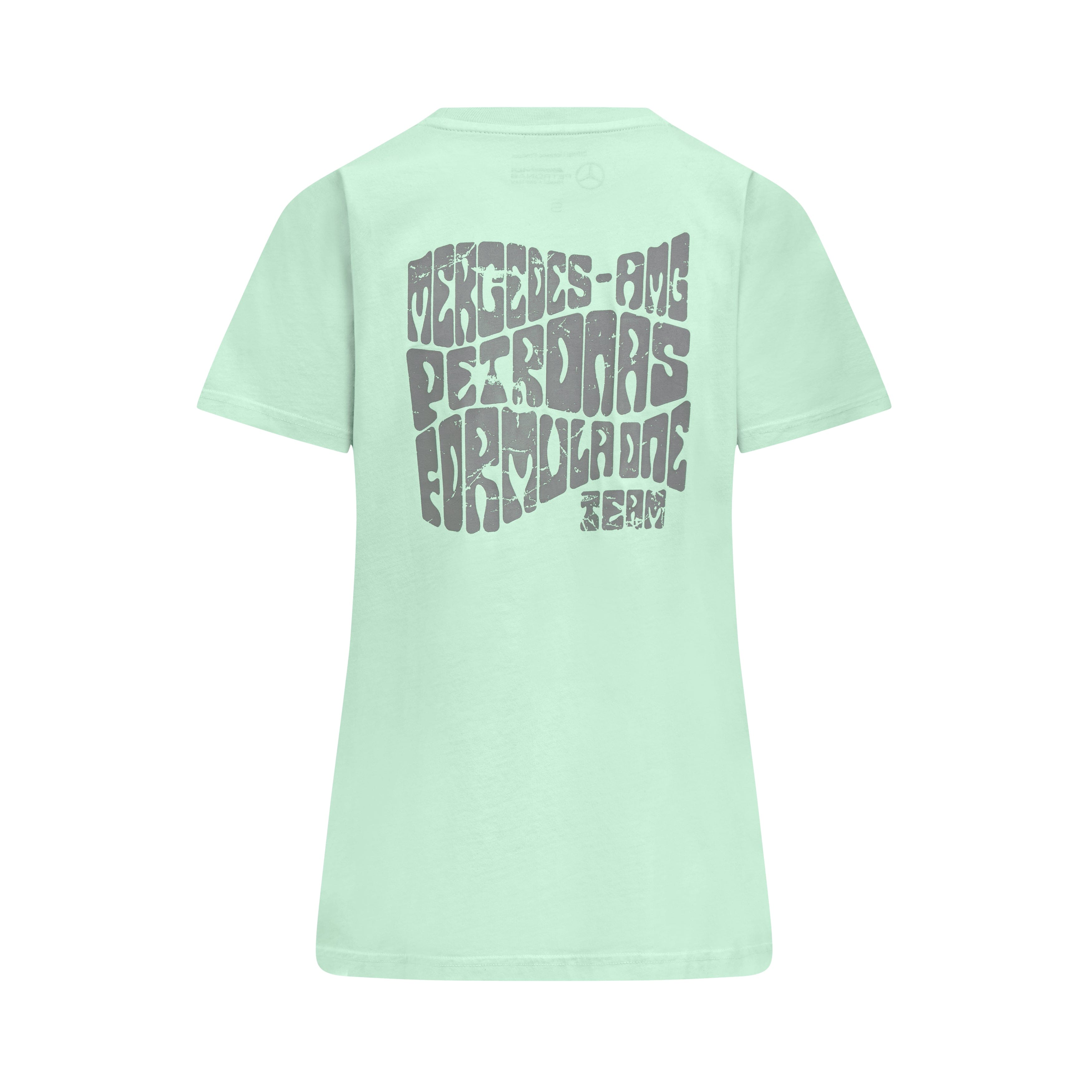 Mercedes AMG Petronas F1 Women's Retro T-Shirt - Mint/Lilac/Blue T-shirts Mercedes AMG Petronas