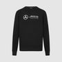 Mercedes AMG Petronas F1 Men's Crew Sweatshirt - Black/White Sweatshirt Mercedes AMG Petronas XS Black