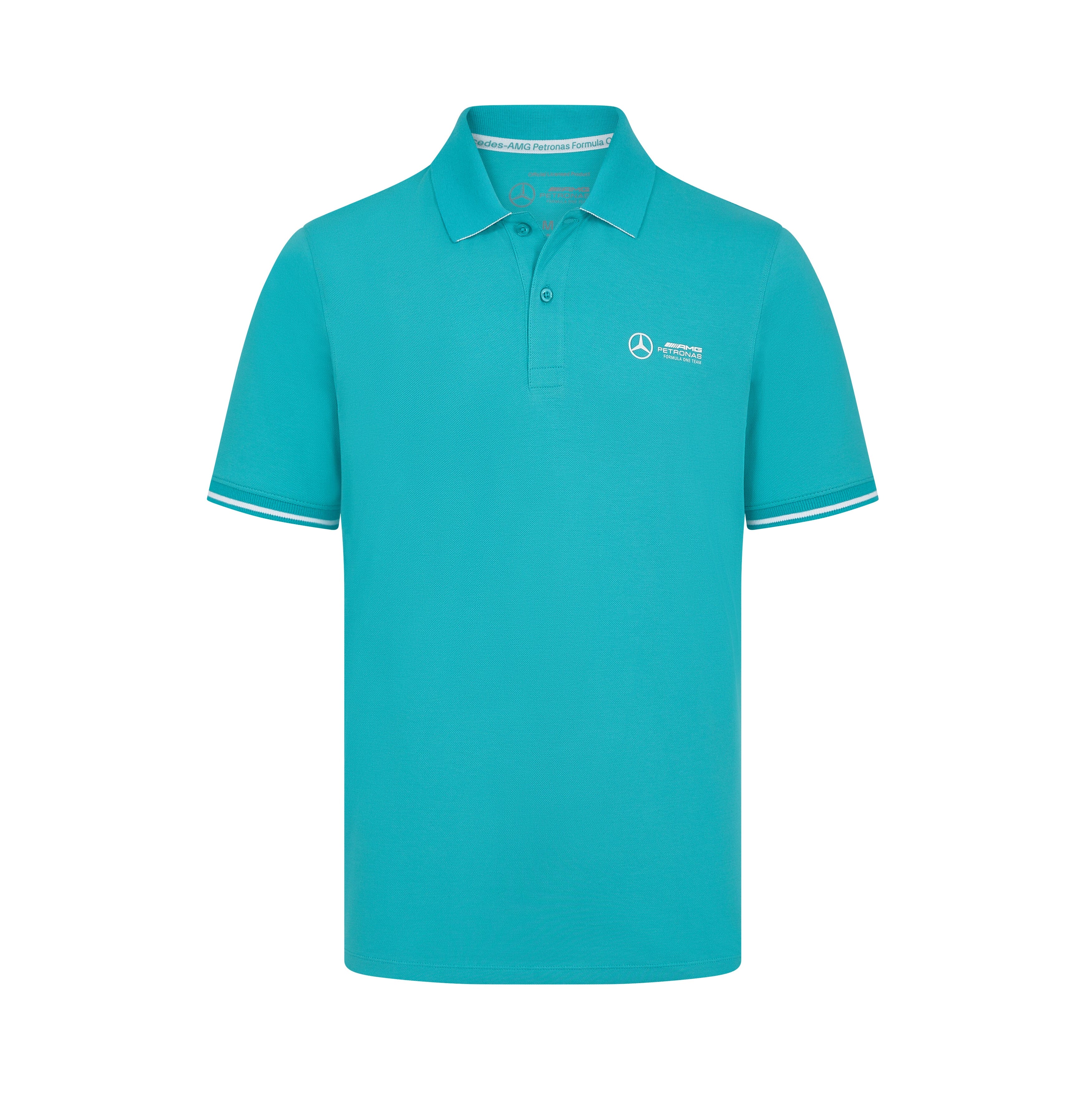Mercedes AMG Petronas F1 Men's Fanwear Polo Shirt - Black Polos Mercedes AMG Petronas XS Green