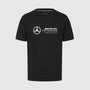Mercedes Benz AMG Petronas F1 Men's Large Logo T-Shirt - Black/White/Green T-shirts Mercedes AMG Petronas XS Black