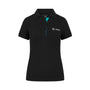 Mercedes AMG Petronas F1 Women's Classic Polo Shirt - Black/Green Polos Mercedes AMG Petronas XXS Black