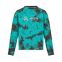 Mercedes AMG Petronas F1 Women's Tie Dye Crew Neck Sweatshirt Sweatshirt Mercedes AMG Petronas