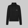 Mercedes AMG Petronas F1 Women's Relaxed Fit 1/4 Zip Sweater - Black Sweatshirt Mercedes AMG Petronas XS Black