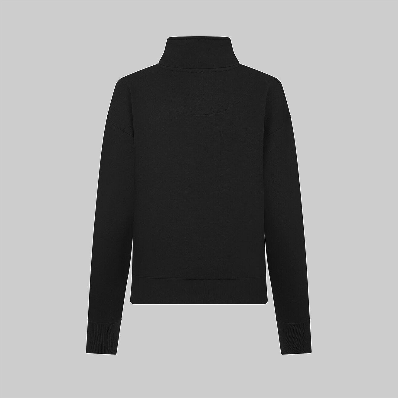 Mercedes AMG Petronas F1 Women's Relaxed Fit 1/4 Zip Sweater - Black Sweatshirt Mercedes AMG Petronas