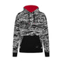 Porsche Motorsport AOP Statement Oversized Hoodie - Black Hoodies Porsche