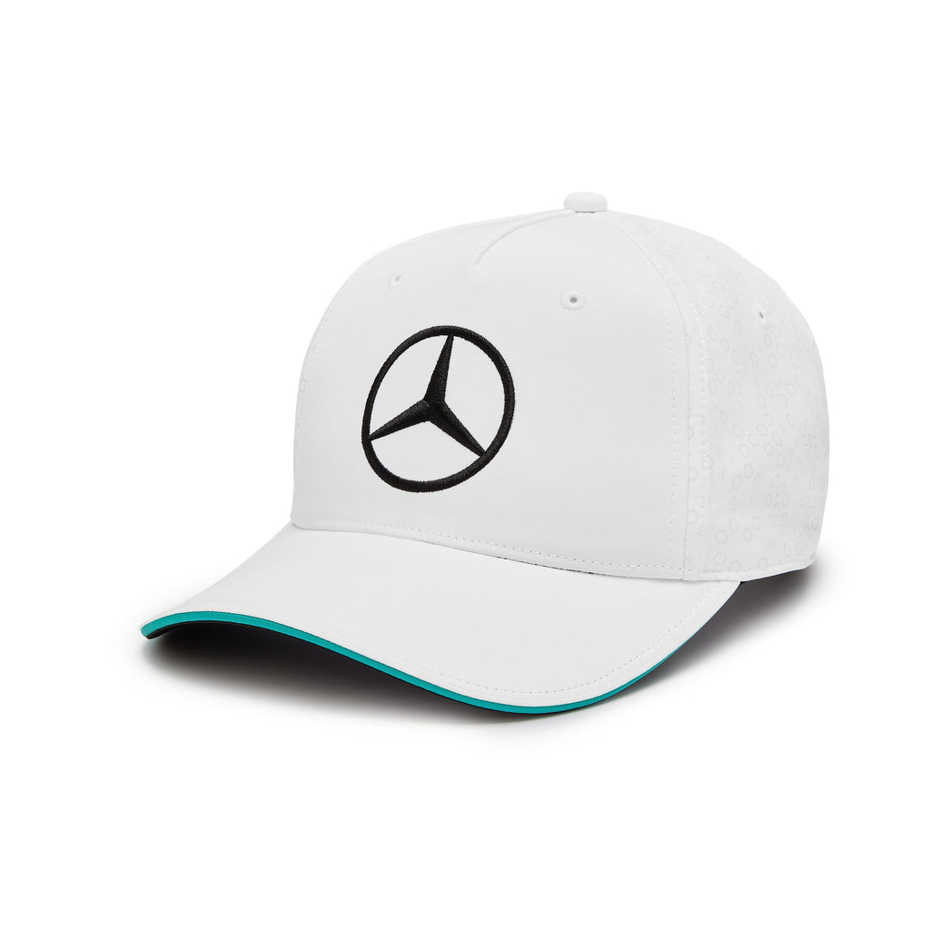 Mercedes AMG Petronas F1 2024 Team Baseball Hat- Black/White Hats Mercedes AMG Petronas White 