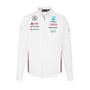 Mercedes AMG Petronas F1 2024 Men's Team Button Down Shirt - White Shirts Mercedes AMG Petronas