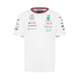 Mercedes AMG Petronas F1 2024 Men's Team T-Shirt - White/Black T-shirts Mercedes AMG Petronas XS White