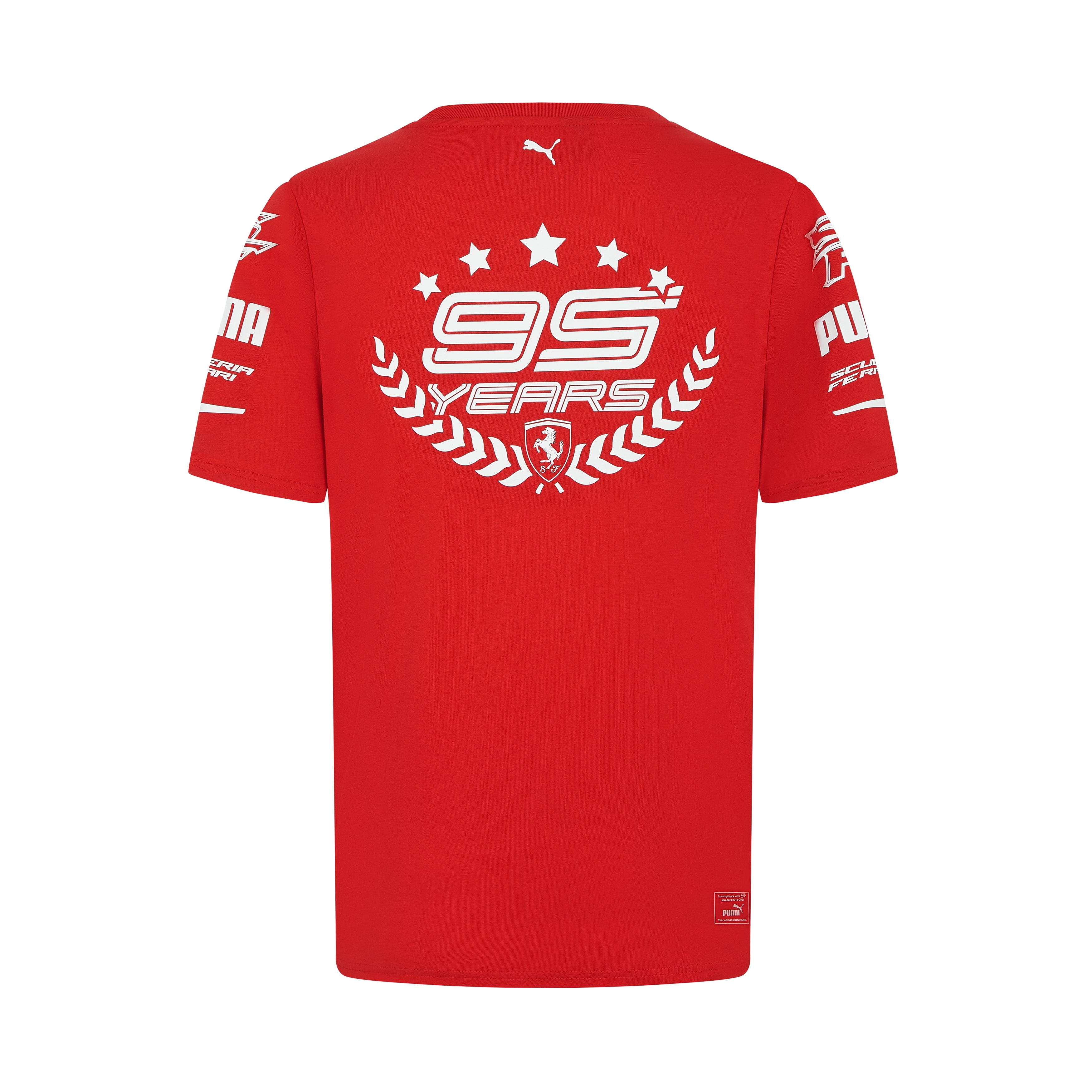 Scuderia Ferrari F1 Men's "95 Years" T-Shirt - Black/Red T-shirts Scuderia Ferrari