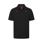 Formula 1 Tech Collection F1 Men's Small Logo Jersey Polo - Black/White Polos Formula 1 XS Black
