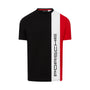 Porsche Motorsport Men's Stripe T-Shirt - White/Black T-shirts Porsche XS Black
