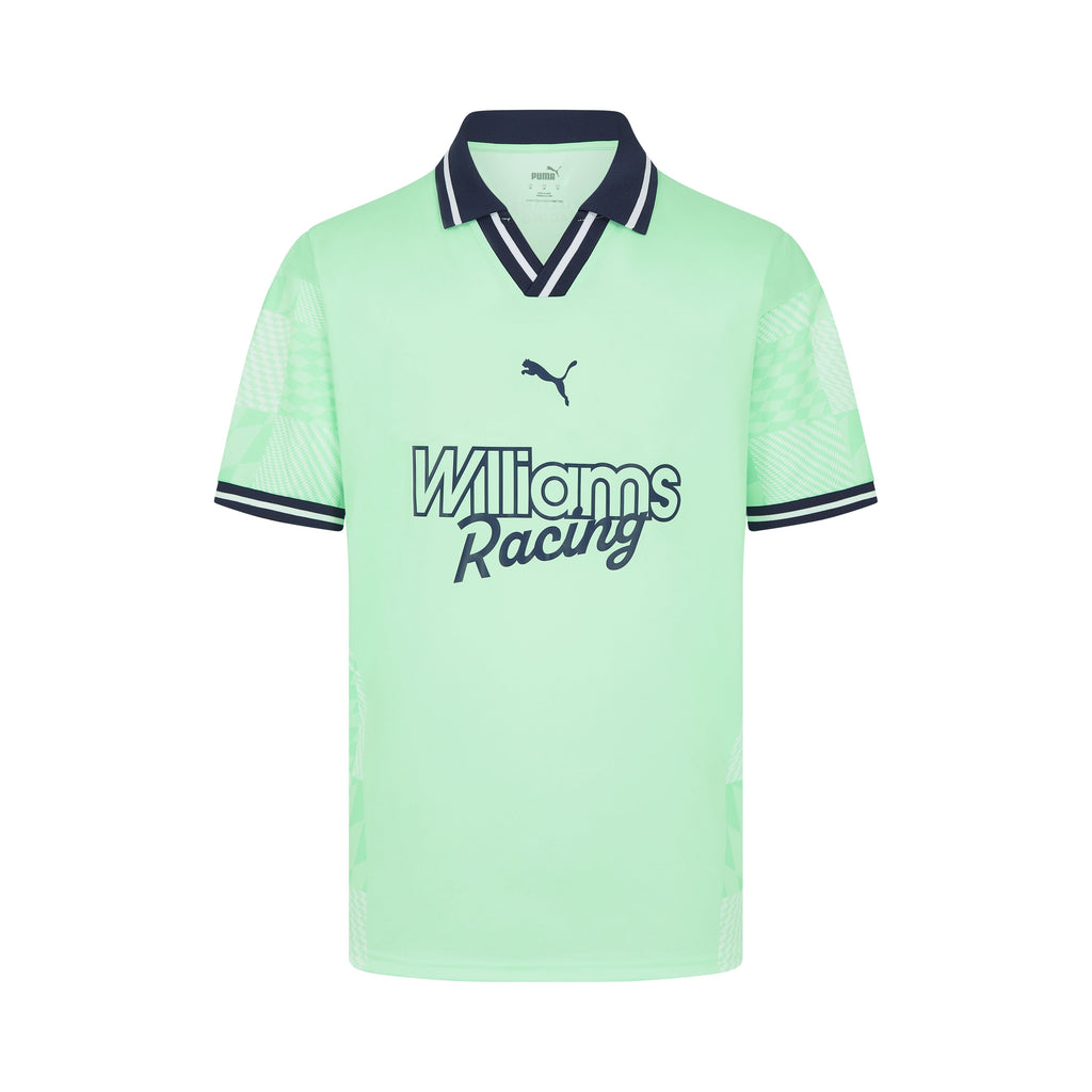 Williams Racing F1 Men's Legacy Oversized Sports Polo - Green Polos Williams Racing 