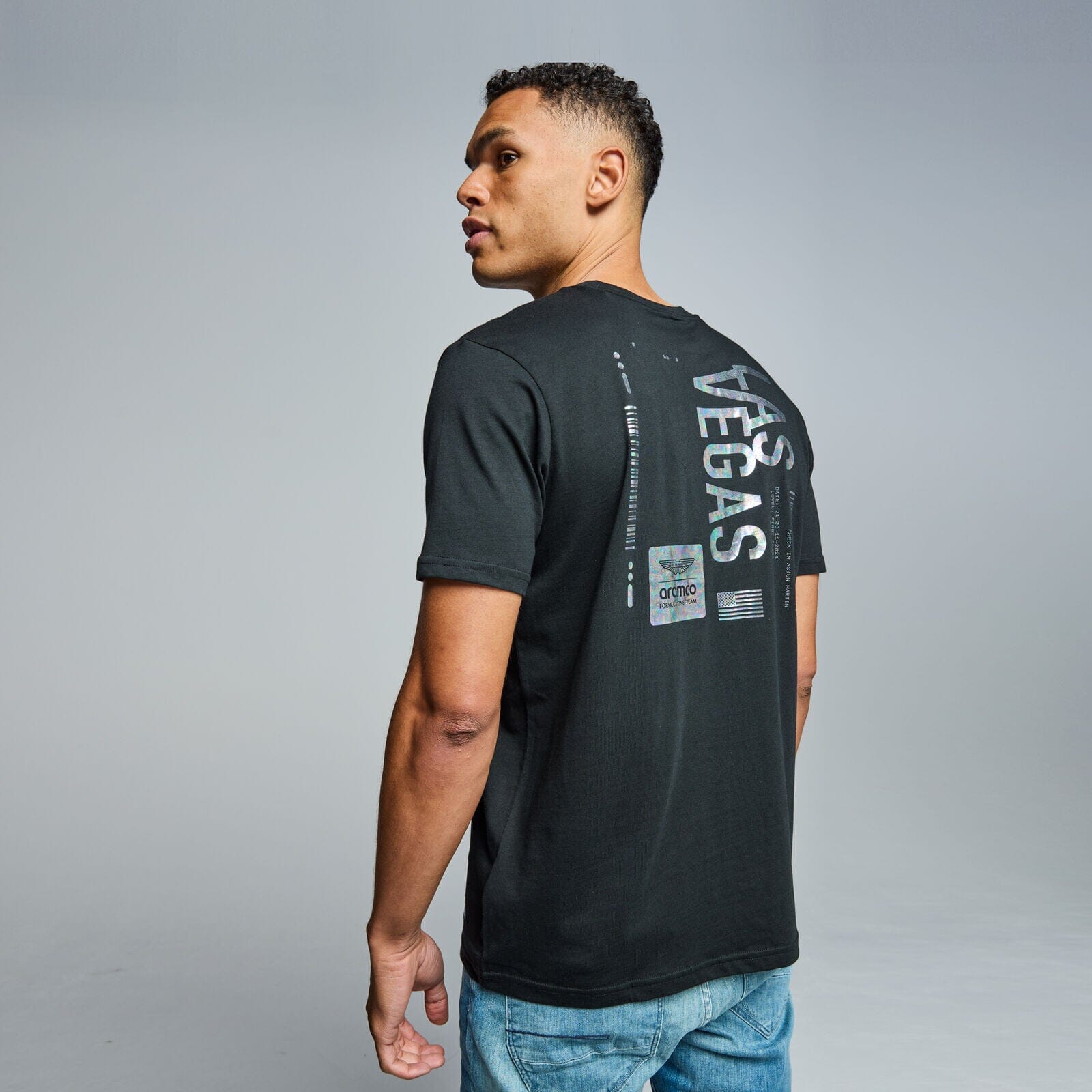 Aston Martin F1 Limited Edition Las Vegas GP Graphic T-Shirt - Black T-shirts Aston Martin F1