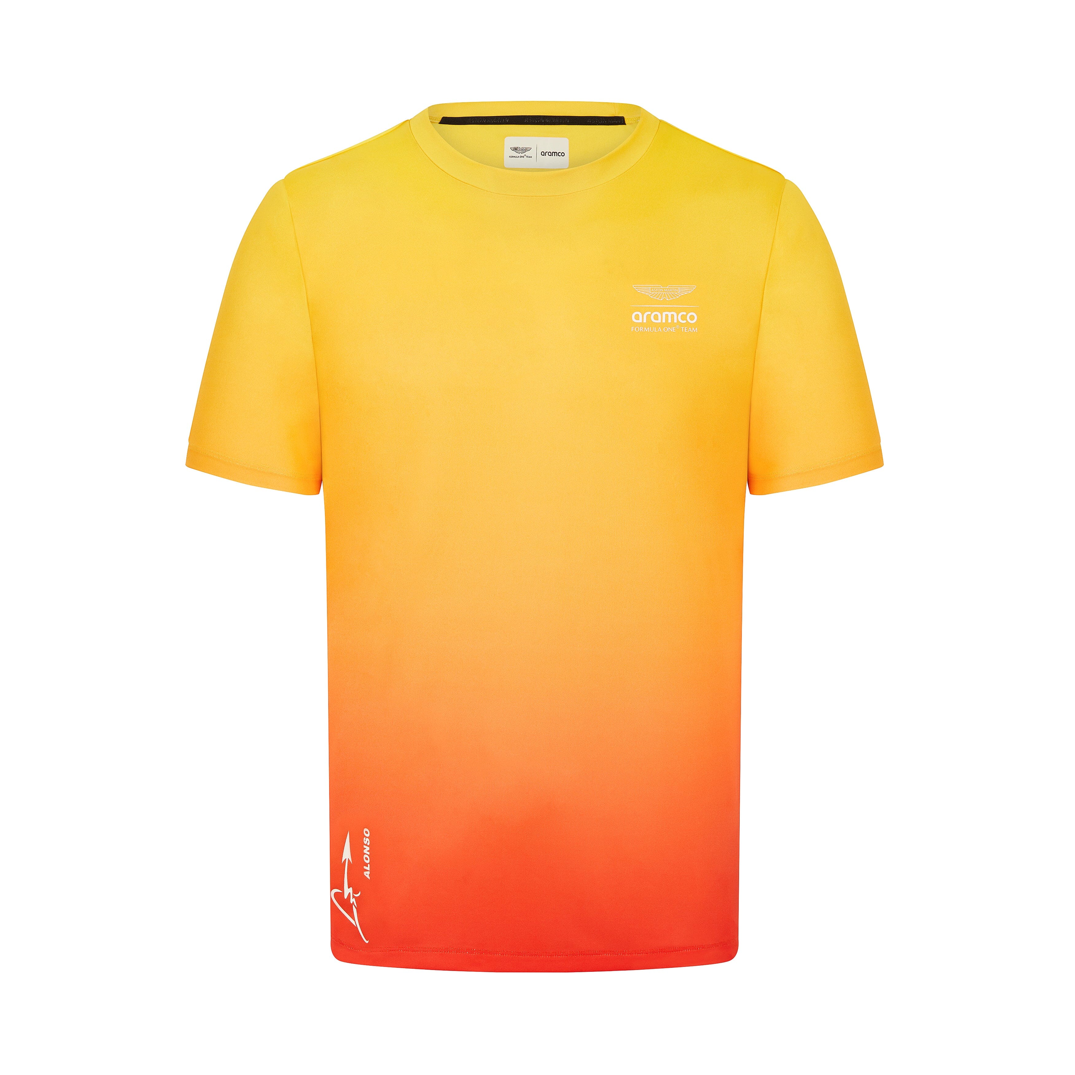 Aston Martin F1 Limited Edition Barcelona GP Graphic T-Shirt - Gradient Sunrise T-shirts Aston Martin F1