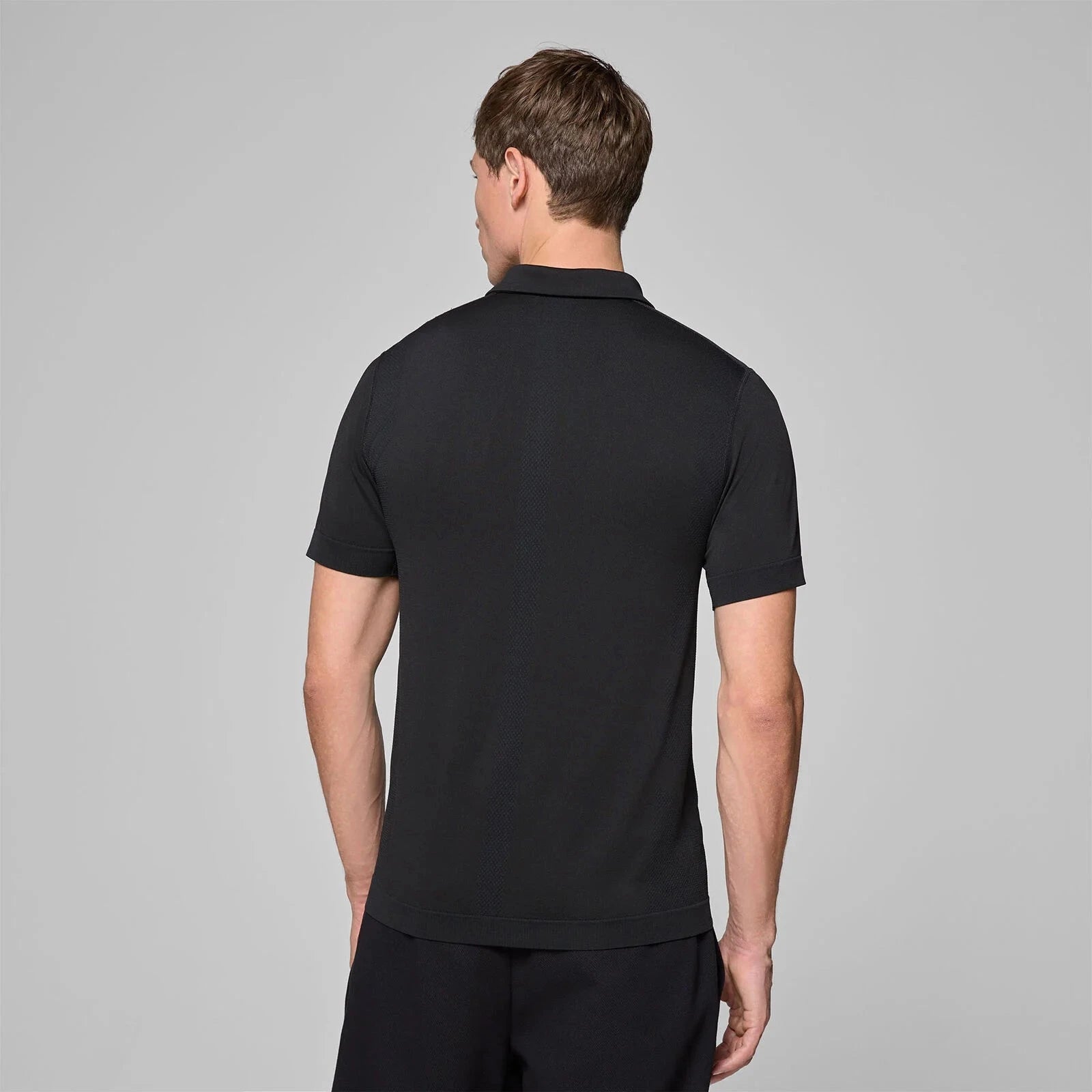 Aston Martin F1 Tech Men's Seamless Polo Shirt - Black Polos Aston Martin F1