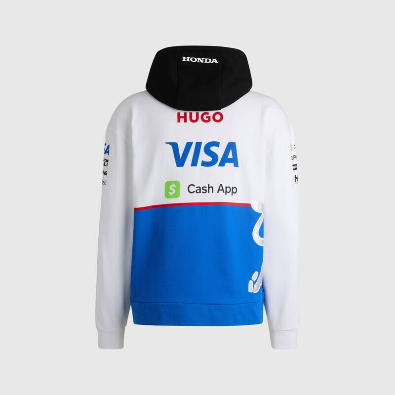 Visa Cash App RB F1 2024 Team Full Zip Hoodie - White Hoodies Visa Cash App RB