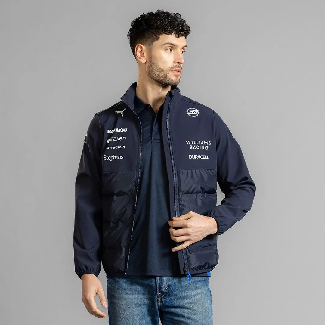 Williams Racing F1 2025 Team Hybrid Jacket - Navy Jackets Williams Racing