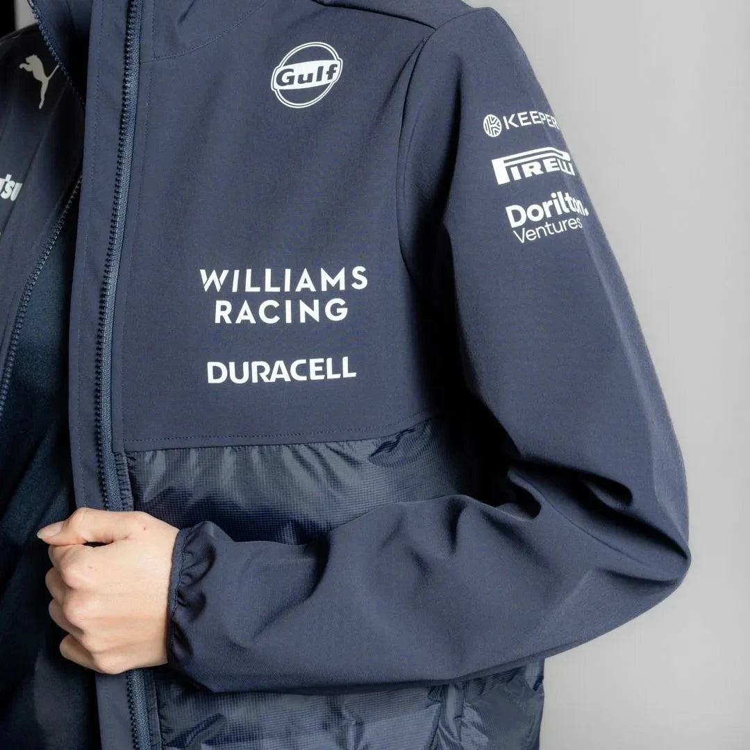 Williams Racing F1 2025 Team Hybrid Jacket - Navy Jackets Williams Racing