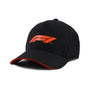 Formula 1 Tech Collection F1 Small Logo Baseball Hat- Black Hats Formula 1