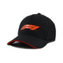 Formula 1 Tech Collection F1 Small Logo Baseball Hat- Black Hats Formula 1