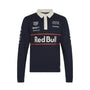Red Bull Racing F1 Heritage Team Long Sleeve Polo Shirt - Navy Polos Red Bull Racing