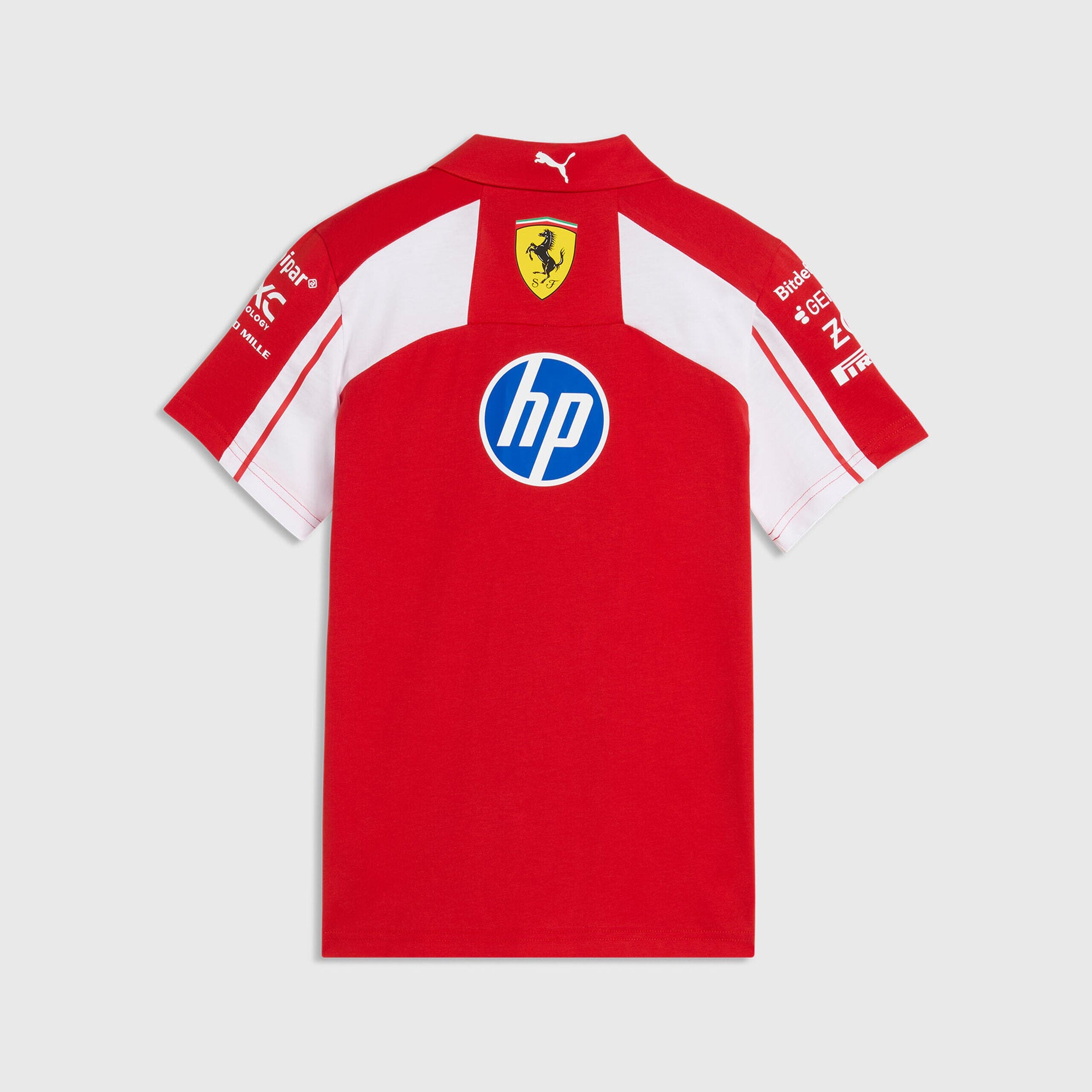 Scuderia Ferrari F1 2026 Kids Team Polo Shirt - Youth Puma Red Polos Scuderia Ferrari