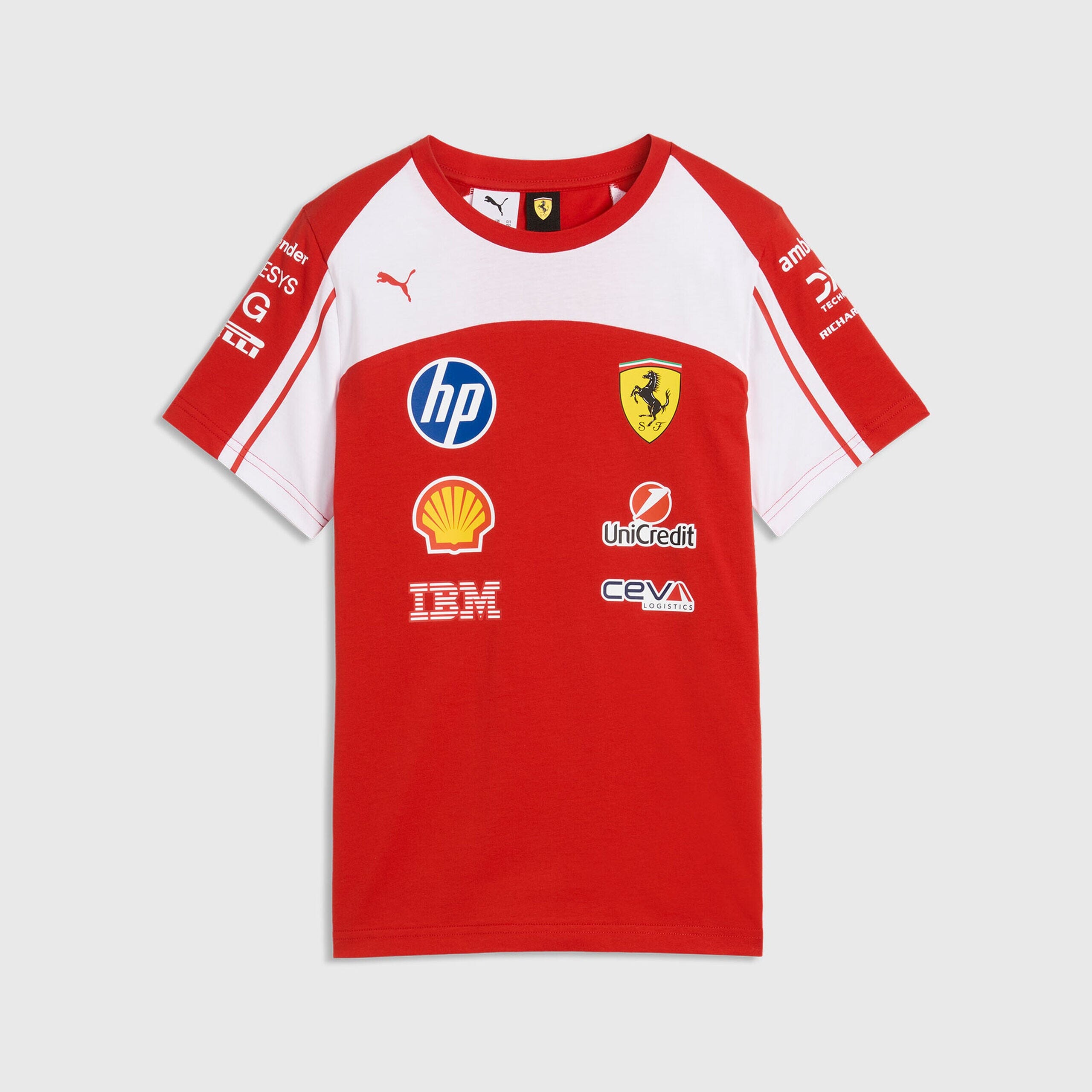 Scuderia Ferrari F1 2026 Kids Team T-Shirt - Youth Puma Red T-shirts Scuderia Ferrari