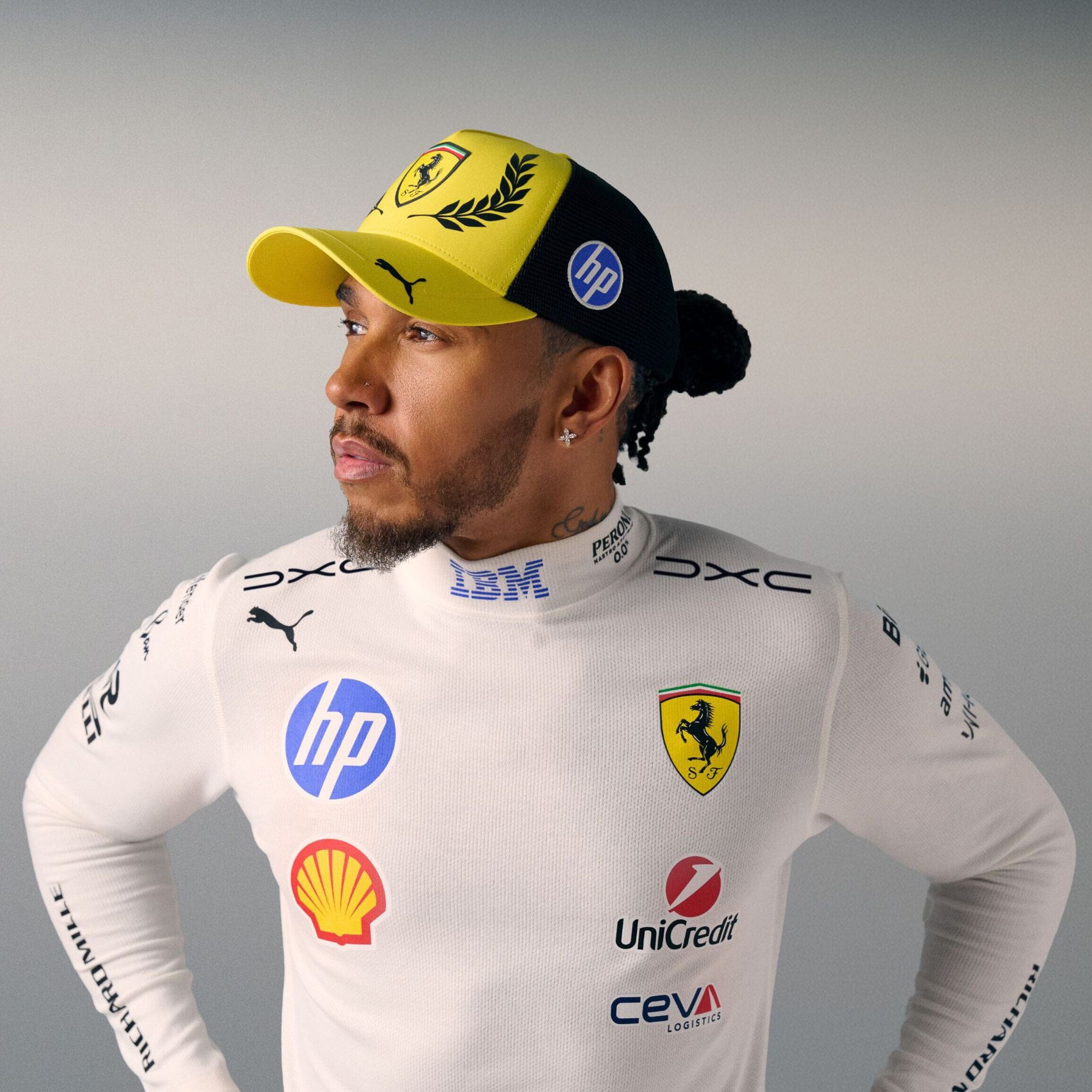 Scuderia Ferrari F1 2026 Lewis Hamilton Special Edition Silverstone GP Hat - Speed Yellow Hats Scuderia Ferrari