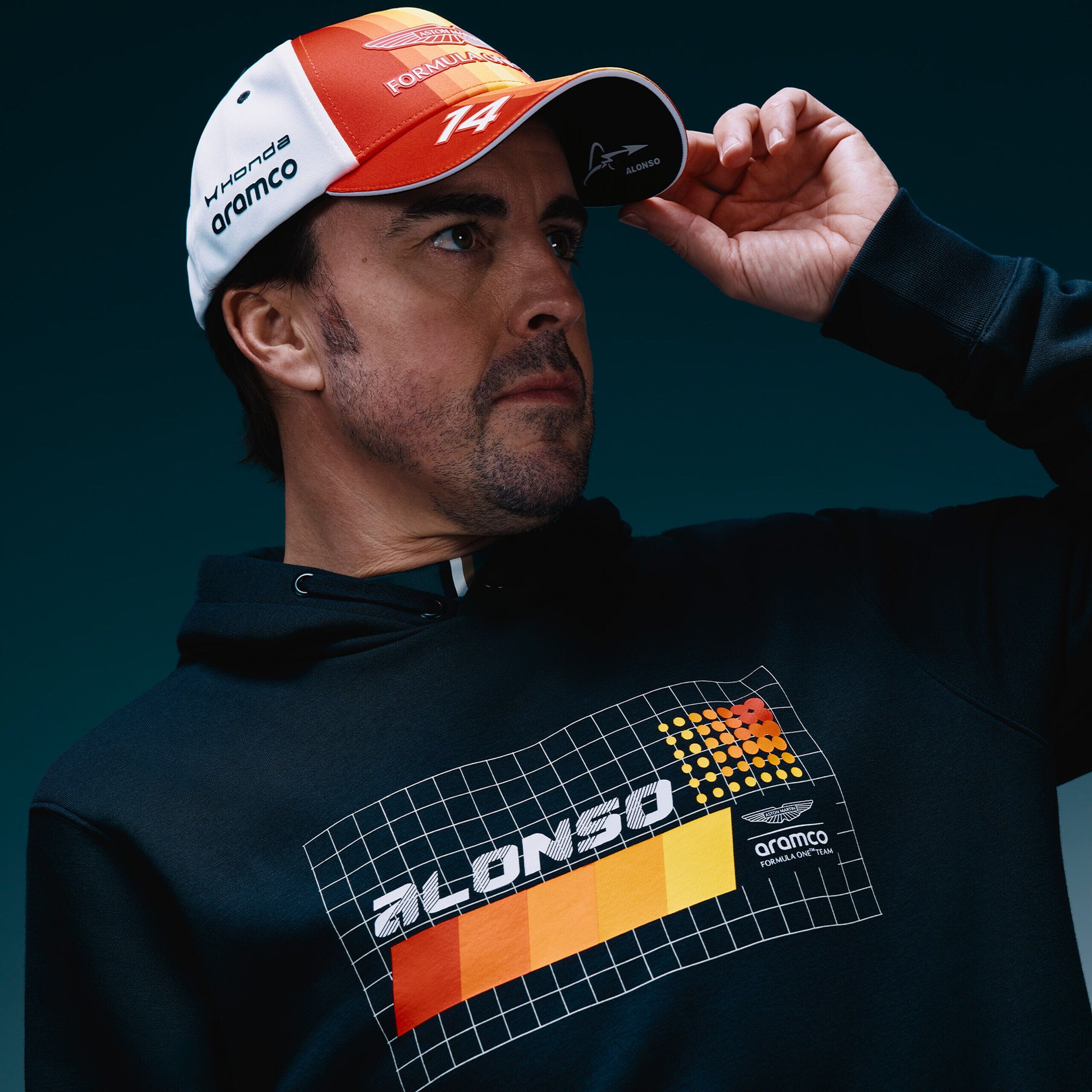 Aston Martin F1 Special Edition Fernando Alonso Spain GP Hat - Puma White Hats Aston Martin F1