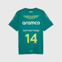 Aston Martin F1 2026 Fernando Alonso Team T-Shirt - Green Lux T-shirts Aston Martin F1