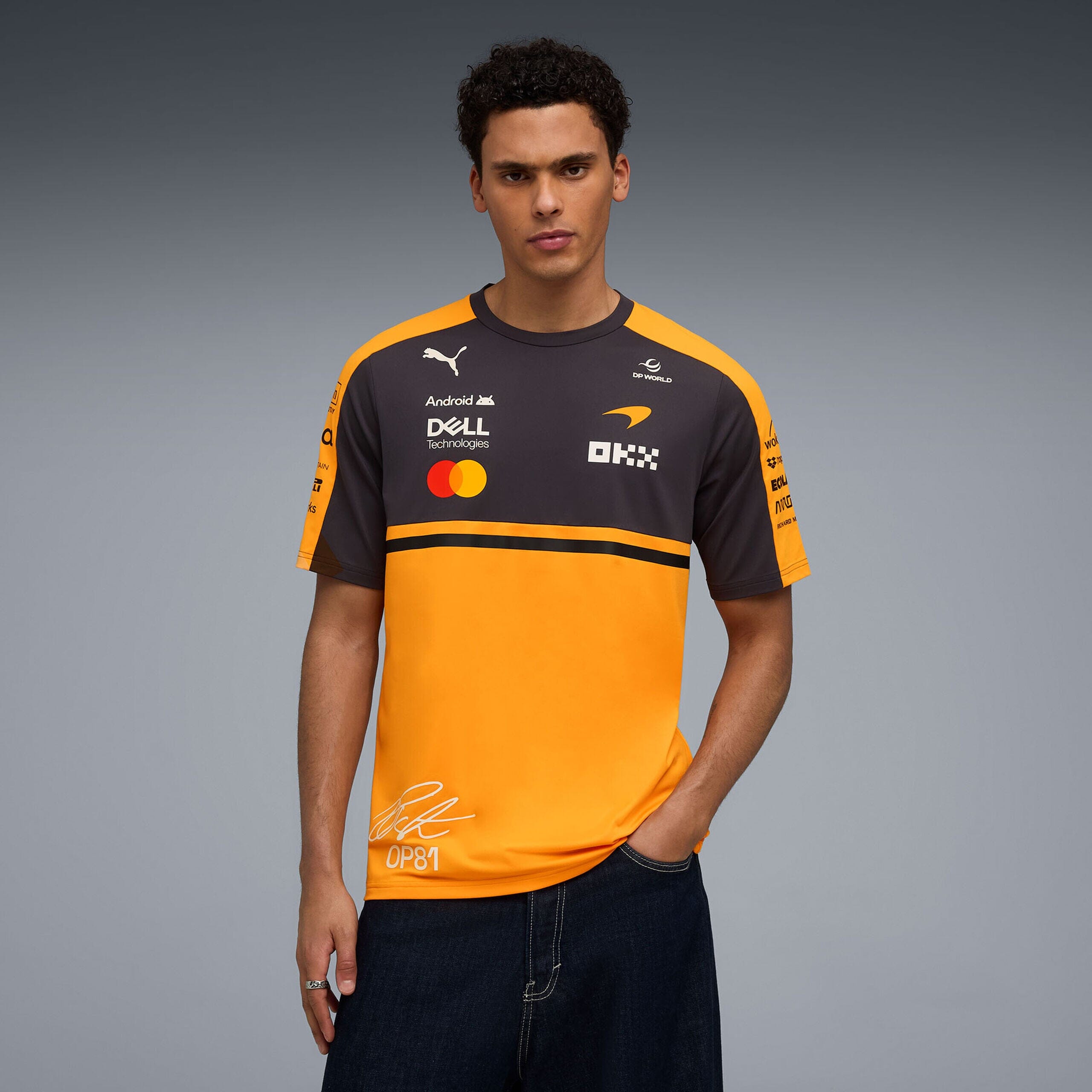 McLaren F1 2026 Oscar Piastri Team T-Shirt - Papaya T-shirts McLaren