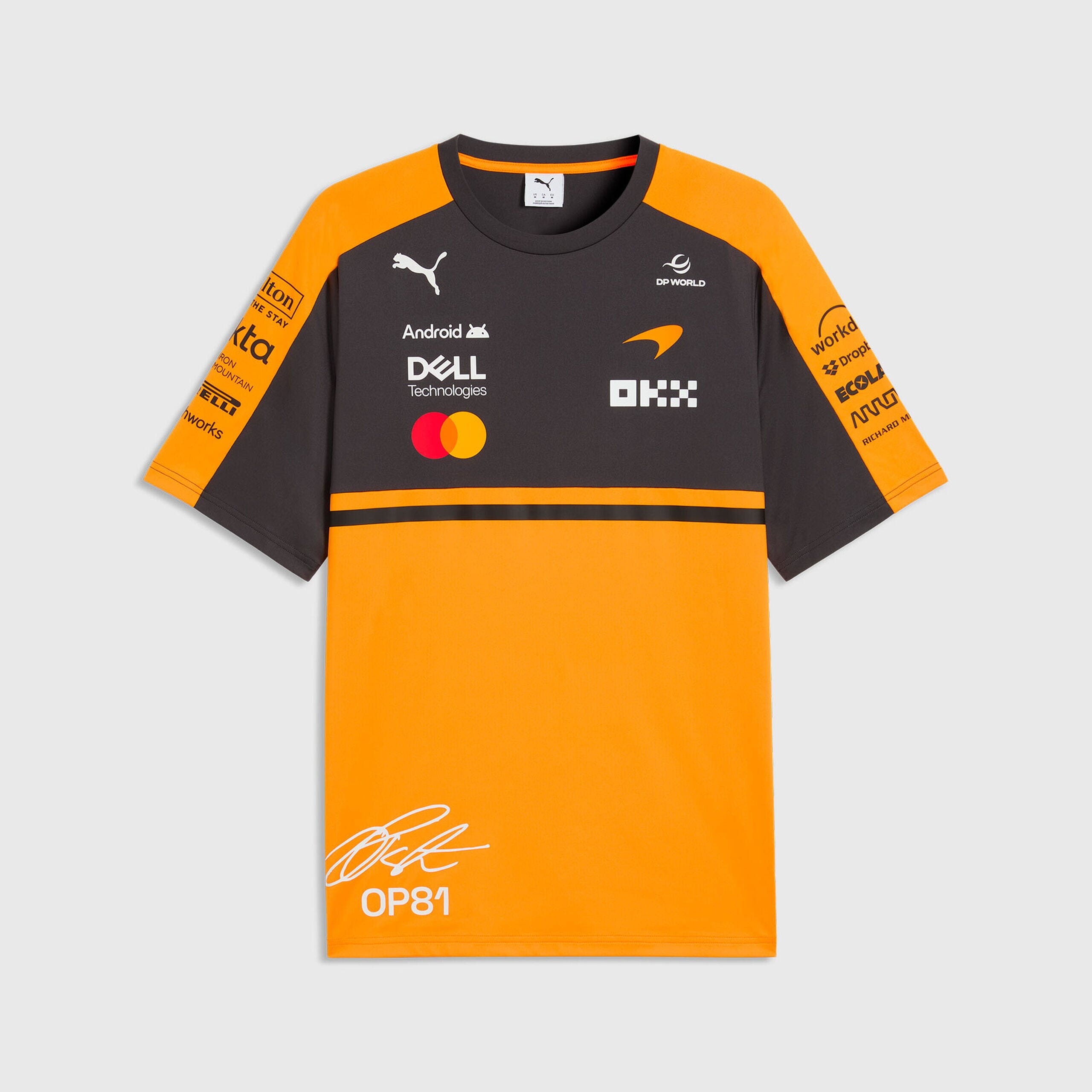 McLaren F1 2026 Oscar Piastri Team T-Shirt - Papaya T-shirts McLaren