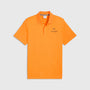 McLaren F1 Core Essential Small Logo Polo - Puma Black/Papaya/Seafoam Polos McLaren XS Orange