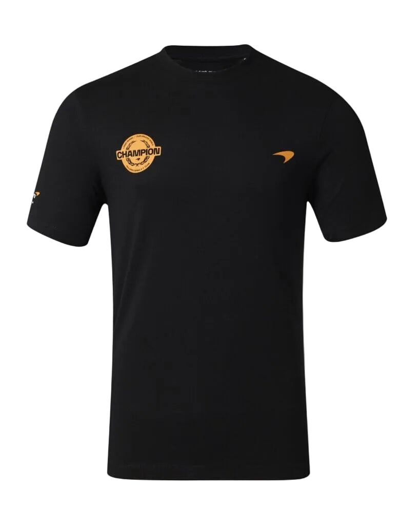 McLaren F1 Lando Norris Championship Winner T-Shirt - Black T-shirts McLaren-Castore