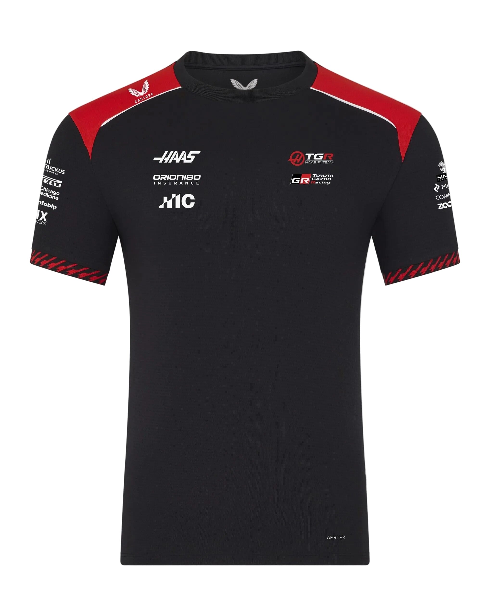 Haas Racing F1 2026 Men's Team Set Up T-Shirt - Black T-shirts Haas F1 Racing Team