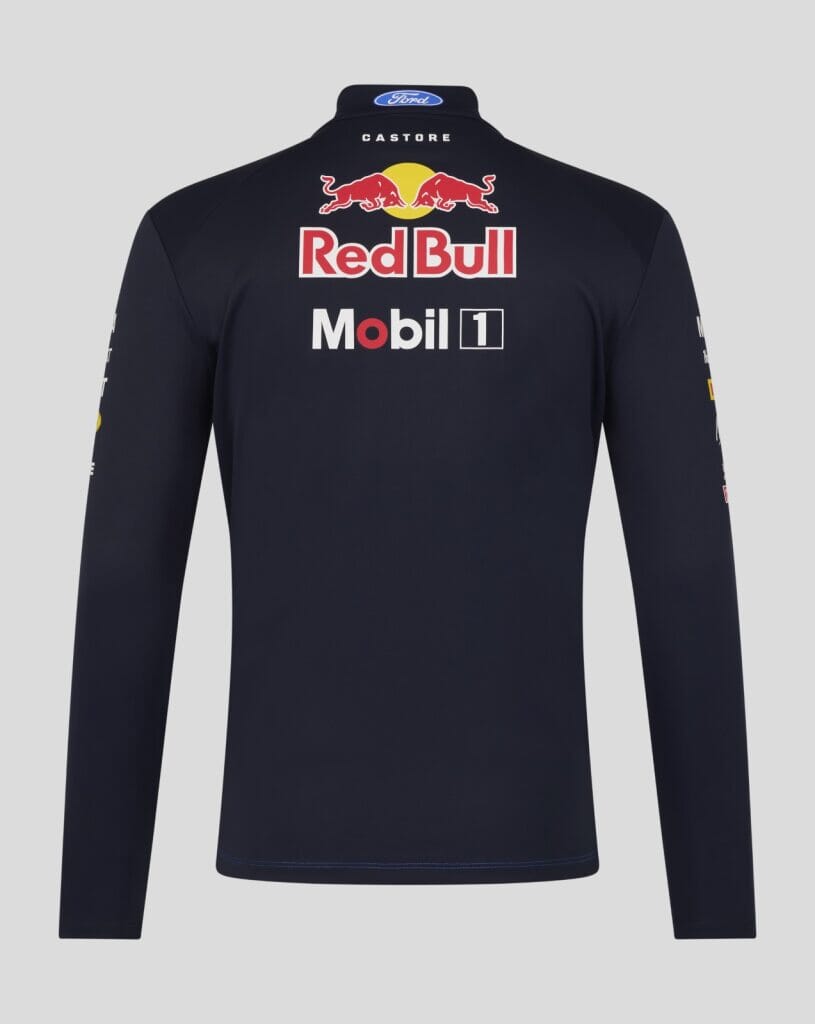 Red Bull Racing F1 2026 Team 1/4 Zip Mid Layer - Blue/Navy Sweaters Red Bull Racing
