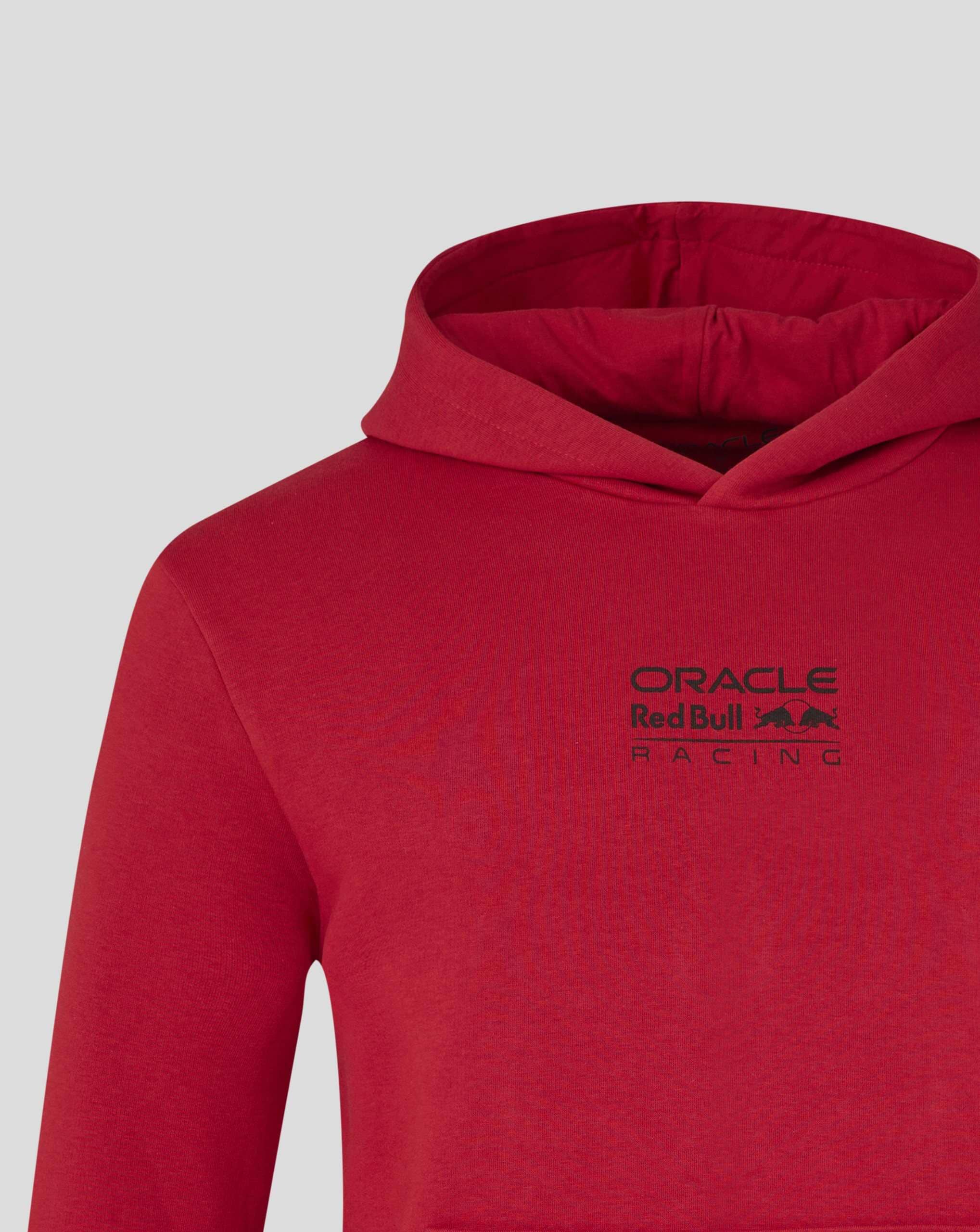 Red Bull Racing F1 Graphic Bull Hoodie - Grey Marl/Chilli Pepper Hoodies Red Bull Racing