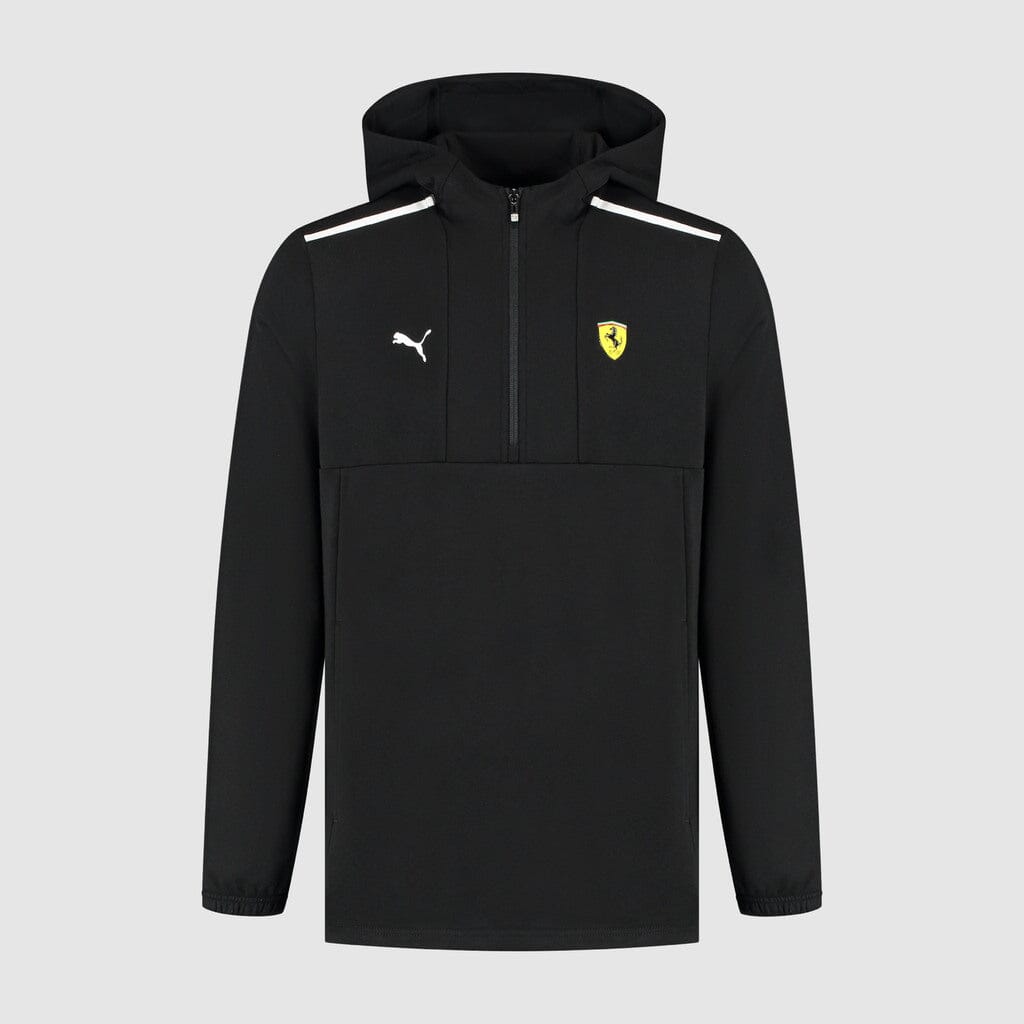 Scuderia Ferrari F1 1/4 Zip Hoodie -Dark Cherry/Puma Black Hoodies Scuderia Ferrari XS Black