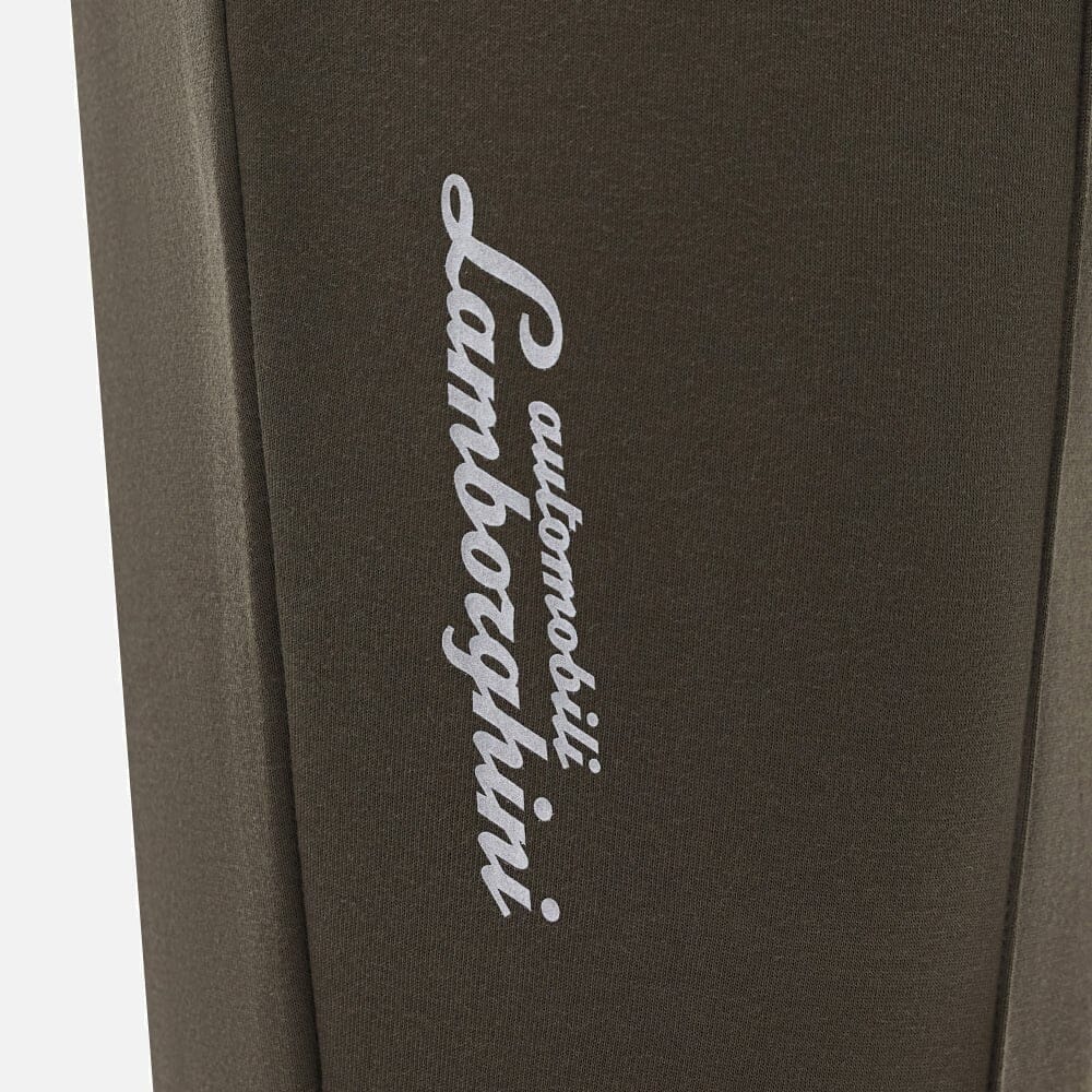 Automobili Lamborghini Men's Activewear Sports Pants - Black/Green Pants Automobili Lamborghini