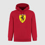 Scuderia Ferrari F1 Large Shield Hoodie -Dark Cherry/Puma Black Hoodies Scuderia Ferrari XS Red