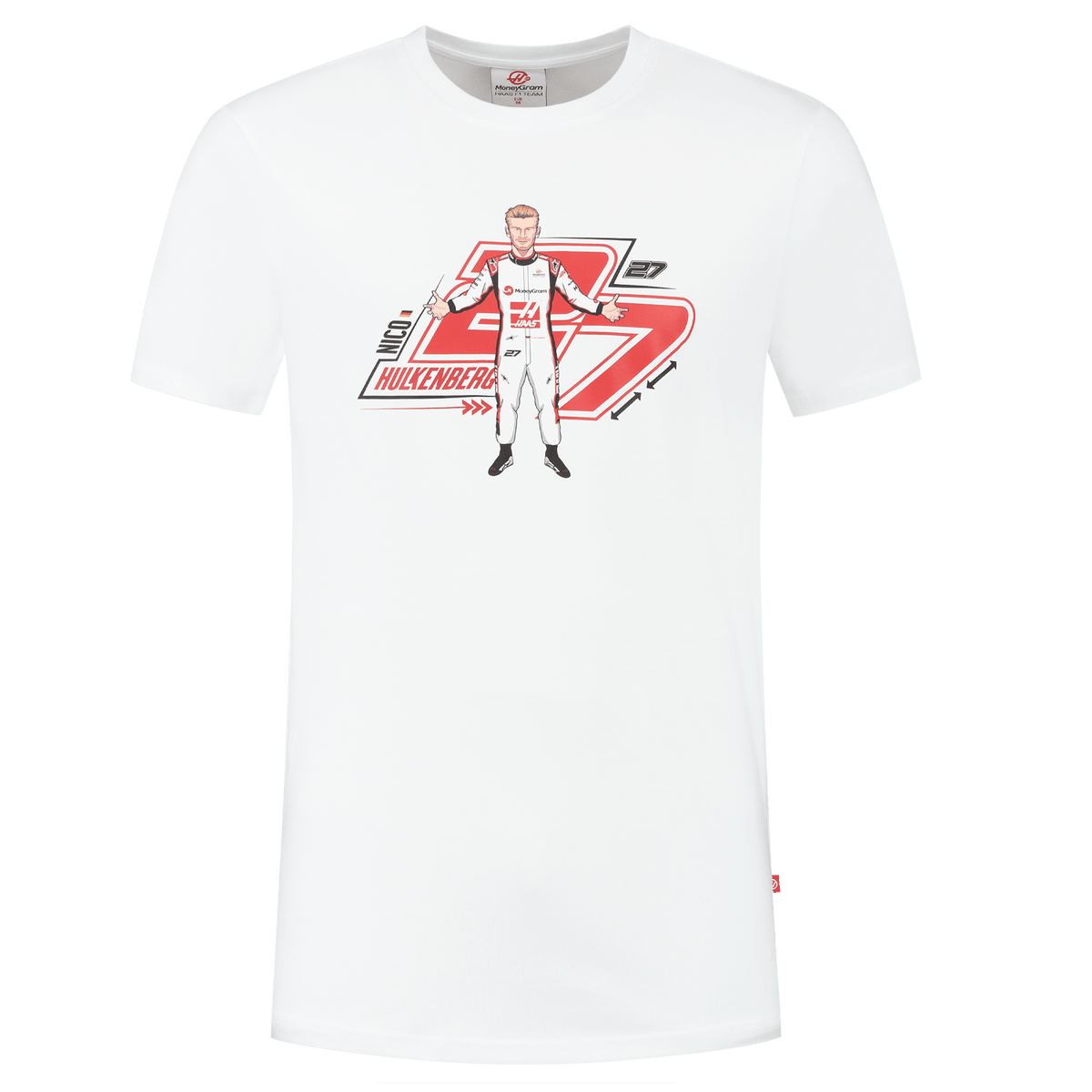 Haas Racing F1 Nico Hulkenberg Graphic T-Shirt - White – CMC
