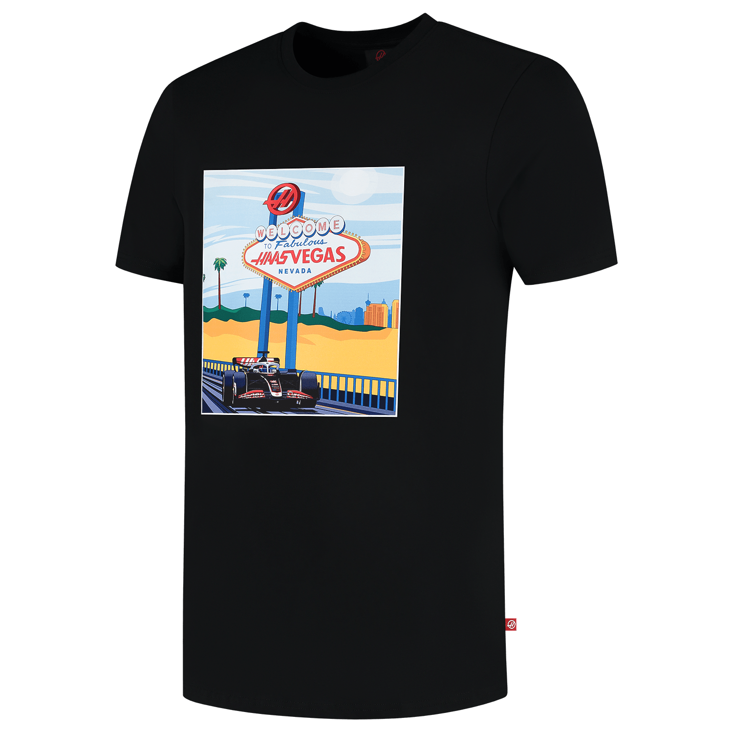 Haas Racing F1 Men's Special Edition Las Vegas GP T-Shirt - Black T-shirts Haas F1 Racing Team