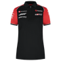 Haas Racing F1 2025 Women's Team Fitted Polo Shirt - Black Polos Haas F1 Racing Team