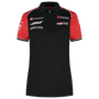 Haas Racing F1 2025 Women's Team Fitted Polo Shirt - Black Polos Haas F1 Racing Team