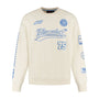 Formula 1 Tech Heritage Graphic Crew Sweatshirt - Cream/Black Sweatshirt Formula 1 S Beige
