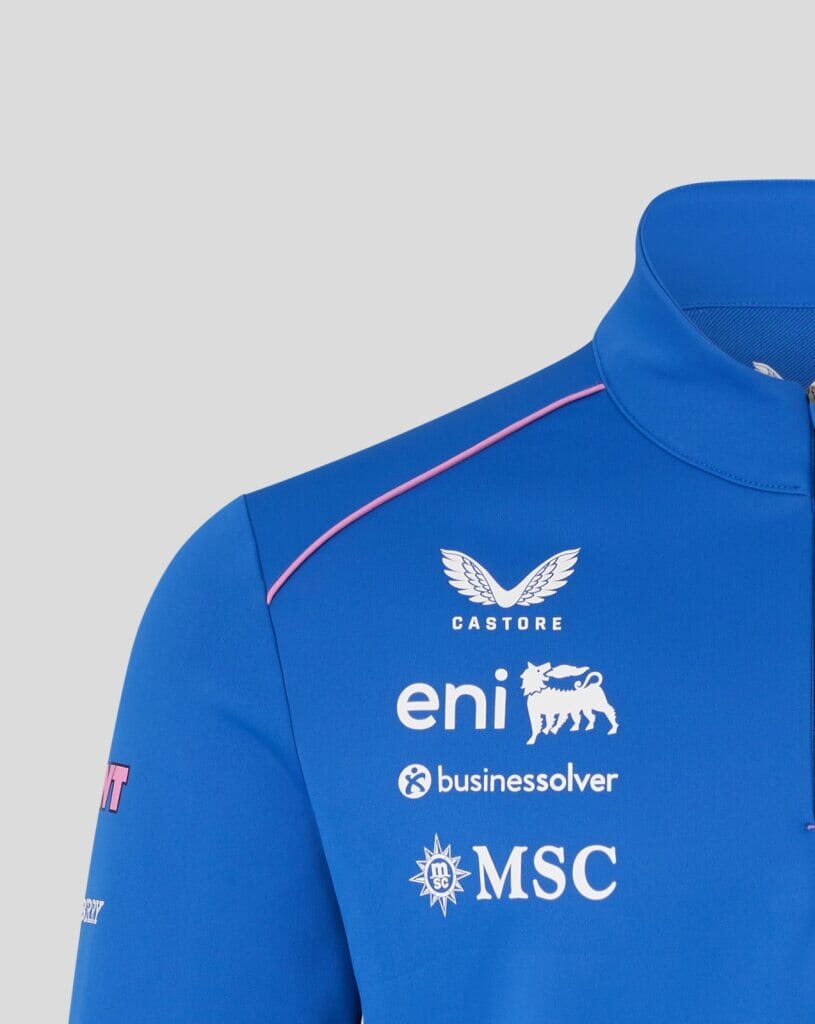 Alpine Racing F1 2026 Team 1/4 Zip Mid-Layer Sweatshirt - Lapis Blue Sweatshirt Alpine