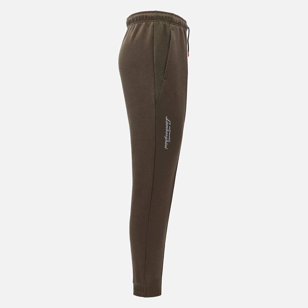 Automobili Lamborghini Men's Activewear Sports Pants - Black/Green Pants Automobili Lamborghini
